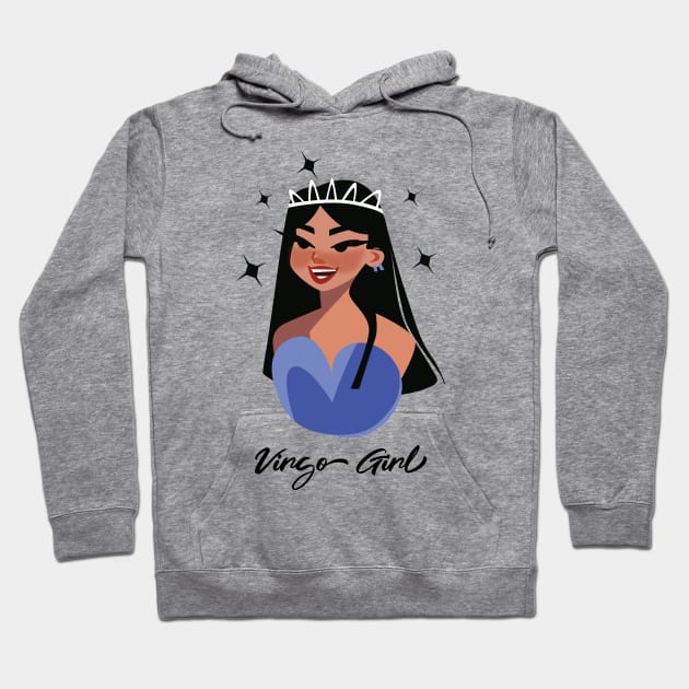 Virgo Girl Zodiac Sign Astrology Hoodie by Science Puns